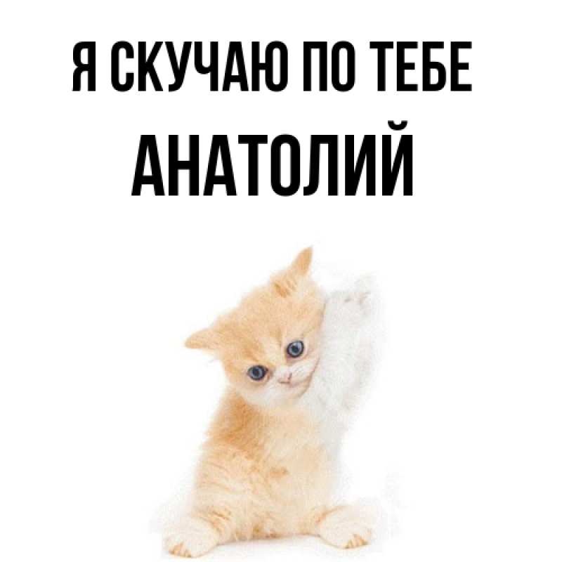 Картинка Я скучаю по тебе, Анатолий