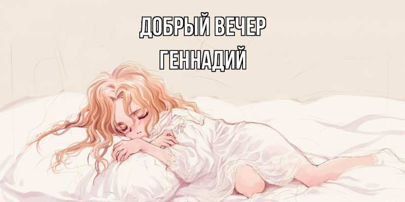 Картинка Добрый вечер, Геннадий