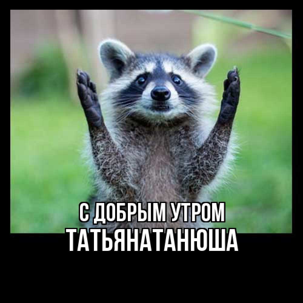Открытка  с именем. Татьянатанюша, С добрым утром  