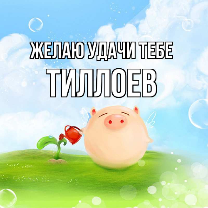 Картинка Желаю удачи тебе, Тиллоев