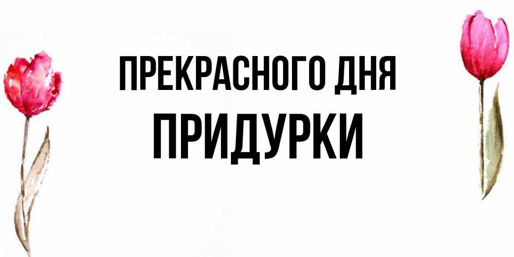 Открытка  с именем. Придурки, Прекрасного дня  