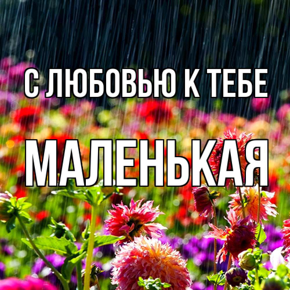Открытка  с именем. Маленькая, С любовью к тебе  