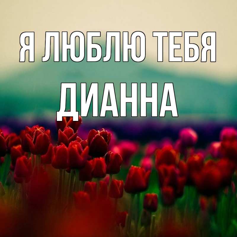 Картинка Я люблю тебя, Дианна