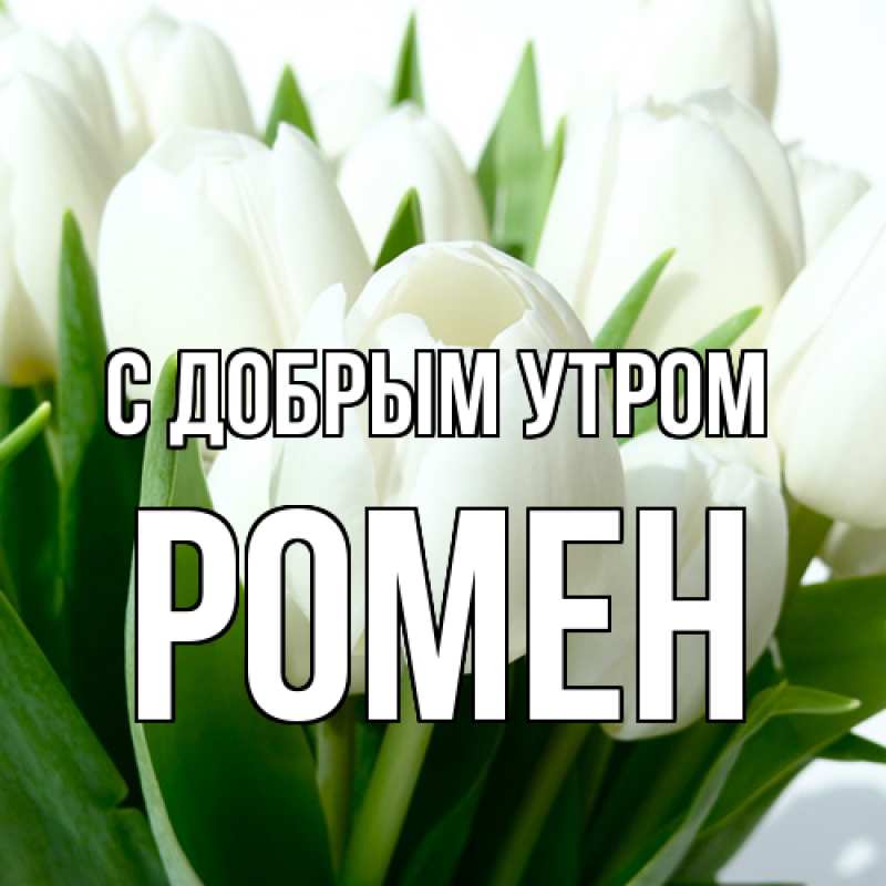 Картинка С добрым утром, Ромен