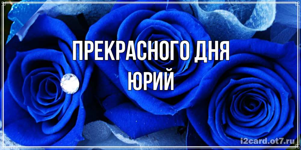 Открытка  с именем. Юрий, Прекрасного дня  