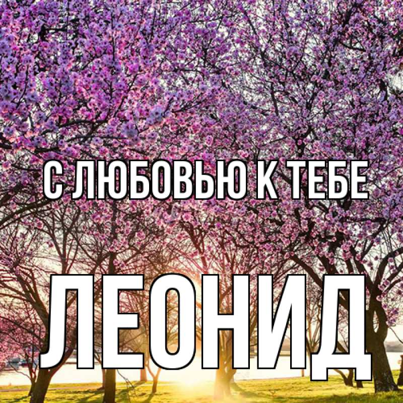 Картинка С любовью к тебе, Леонид