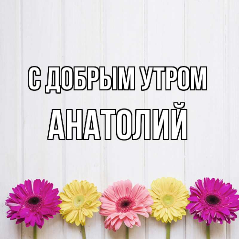 Картинка С добрым утром, Анатолий