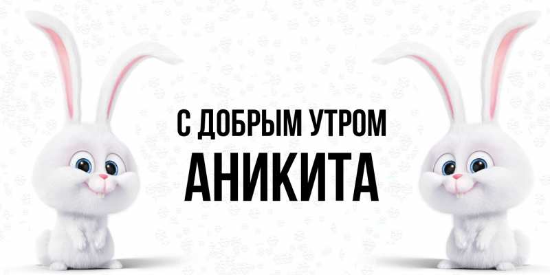 Картинка С добрым утром, Аникита