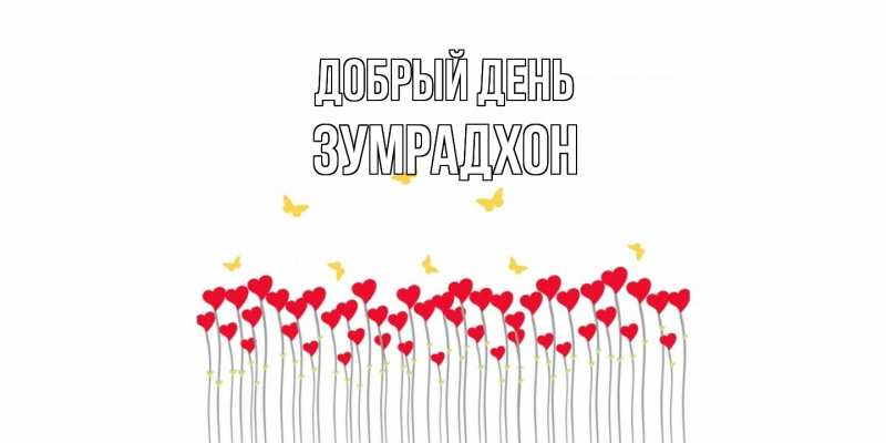 Картинка Добрый день, Зумрадхон