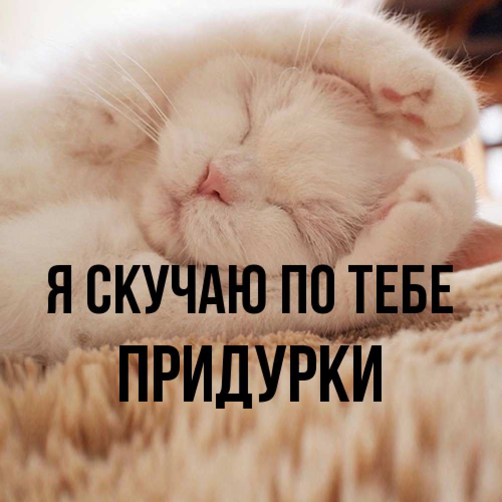 Открытка  с именем. Придурки, Я скучаю по тебе  