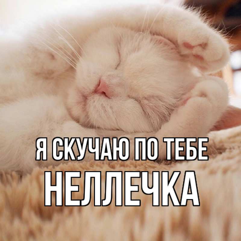 Картинка Я скучаю по тебе, Неллечка