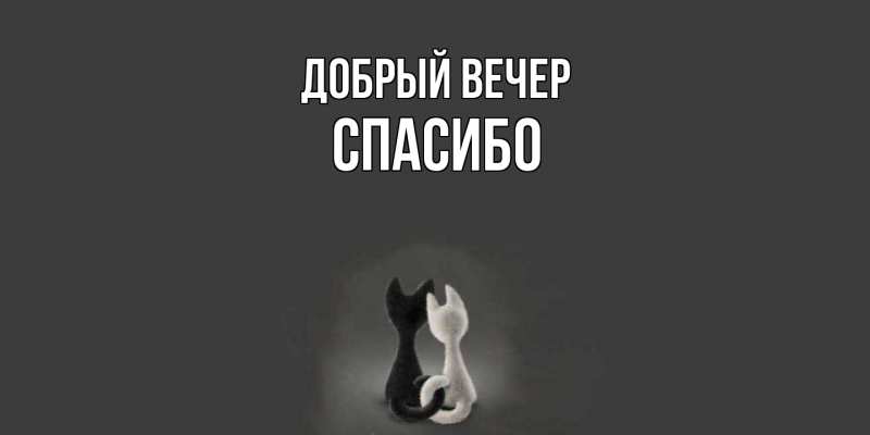 Картинка Добрый вечер, СПАСИБО